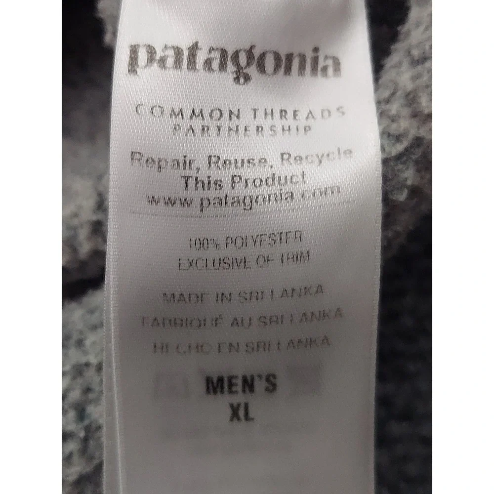 Patagonia Better Sweater Vest Mens XL Full Zip Tech Pockets Heathered Gray Mock - Picture 4 of 10